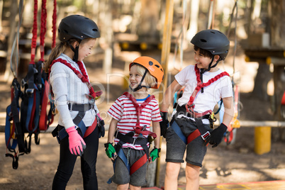 Kids having fun in park