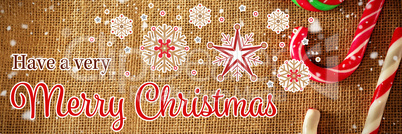 Christmas message with copy space