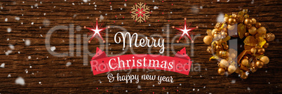 Christmas message with copy space