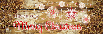 Christmas message with copy space