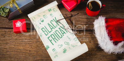 Composite image of black friday advert