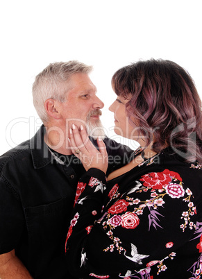 Lovely middle age couple in closeup