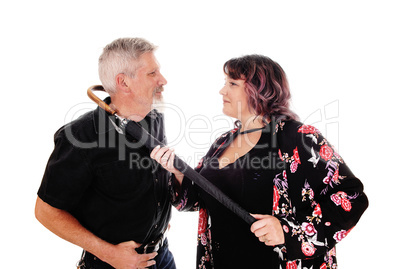 Middle age couple fighting
