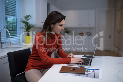 Woman working at desk
