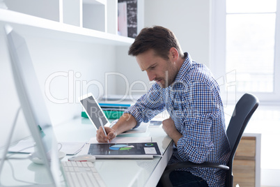 Man working at desk