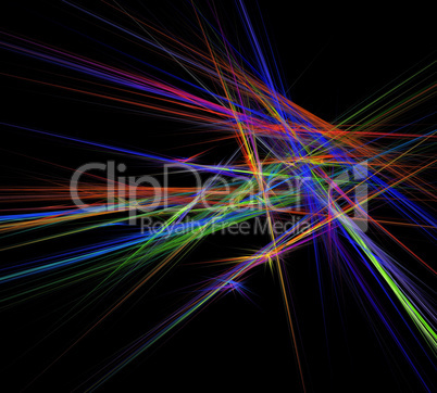 image of one Digital Fractal on Black Color image of one Digital Fractal on Black Color