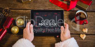 Composite image of title for celebration of cyber monday