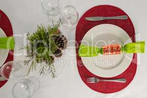 Beautiful table setting for an occasion