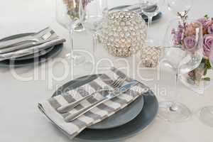Beautiful table setting for an occasion
