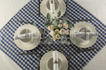 Elegance table setting on a table