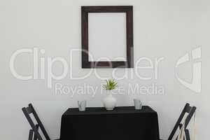 Table setting and picture frame