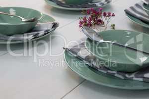 Close-up of elegance table setting