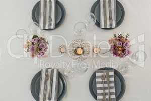 Beautiful table setting for an occasion