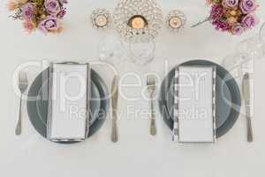 Beautiful table setting for an occasion