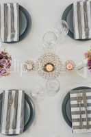 Beautiful table setting for an occasion