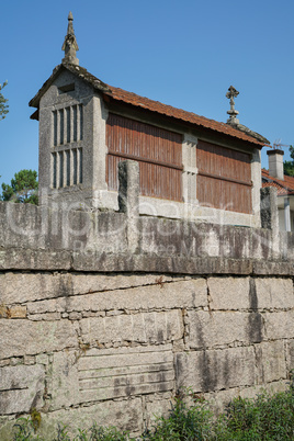 Traditioneller Getreidespeicher, Galizien, Spanien