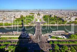 Aerial panoramic Paris