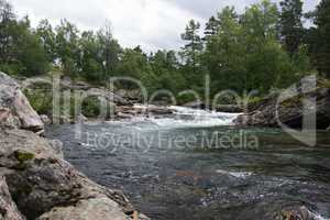 Fluss Rauma, Oppland, Norwegen