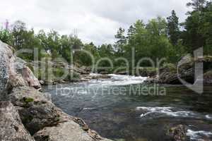 Fluss Rauma, Oppland, Norwegen