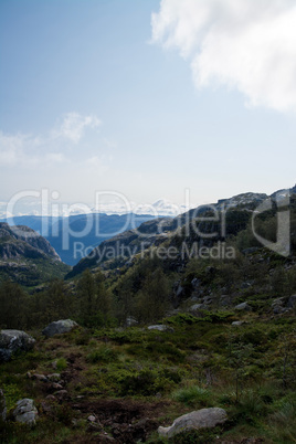 Am Weg zum Preikestolen, Rogaland, Norwegen