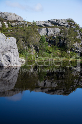 Am Weg zum Preikestolen, Rogaland, Norwegen