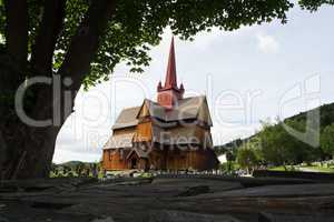 Stabkirche Ringebu, Fylke Oppland, Norwegen