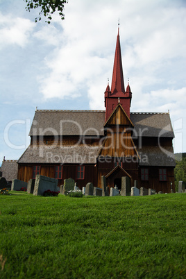 Stabkirche Ringebu, Fylke Oppland, Norwegen