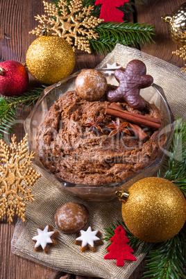 fresh gingerbread dough