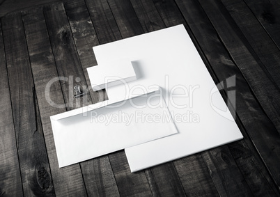 Blank corporate stationery