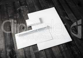 Blank corporate stationery