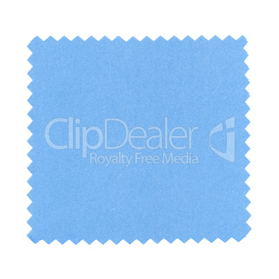 blue paper sample background isolated over white
