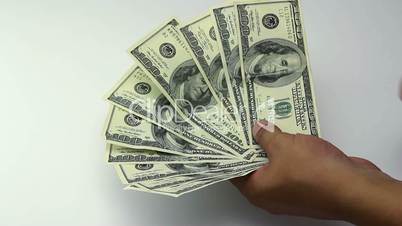 Money 100 dollars banknote