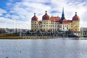 Baroque castle Moritzburg in Saxony