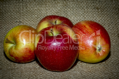 Apples on background