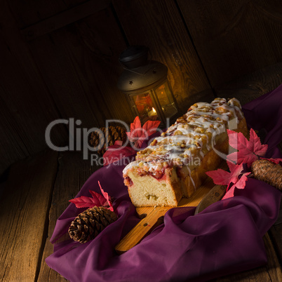 delicious yeast cake with plums