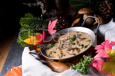 Tasty mushroom sauce