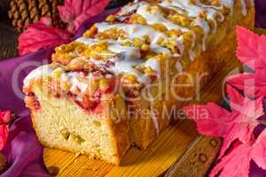 delicious yeast cake with plums