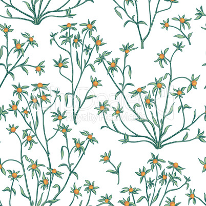 Floral seamless pattern. Flower background. Flourish wallpaper w