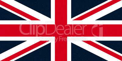 flag of the United Kingdom (UK) aka Union Jack glittering speckles