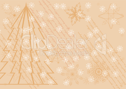 Background with  christmas tree