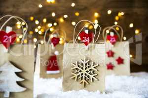 Christmas Shopping Bag, Snowflake