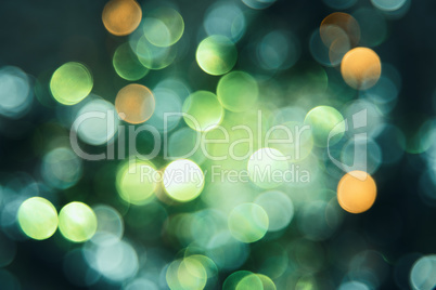 Sparkling Turquoise Lights Background, Party Or Christmas Texture