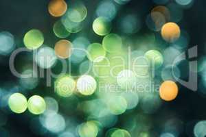 Sparkling Turquoise Lights Background, Party Or Christmas Texture