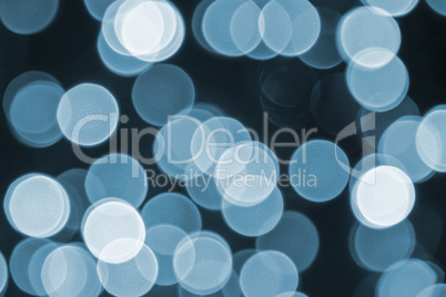 Blue Retro Lights Background, Party, Celebration Or Christmas Texture