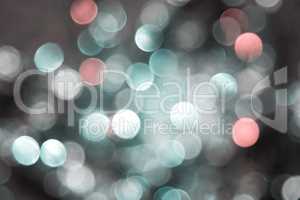 Sparkling Light Blue Lights Background, Party Or Christmas Texture