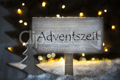 White Christmas Tree, Adventszeit Means Advent Season