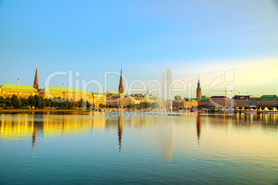 Cityscape of Hamburg, Germany