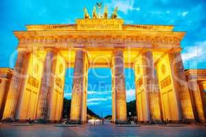 Brandenburg gate in Berlin, Germany