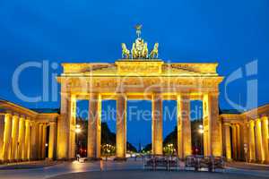 Brandenburg gate in Berlin, Germany