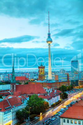 Aerial overview of Berlin